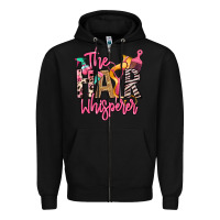 Black the hair whisperer Zipper Hoodie - texasbilliewilder