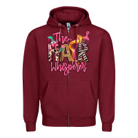 Burgundy the hair whisperer Zipper Hoodie - texasbilliewilder