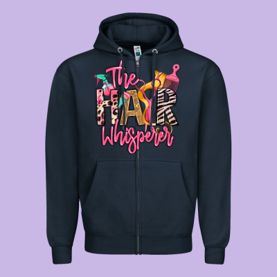 Zipper Hoodie the hair whisperer