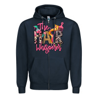 Navy the hair whisperer Zipper Hoodie - texasbilliewilder