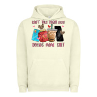 Pigment Pistachio can't talk right now doing mimi shit Urban Hoodie - MaliasSmallBusiness