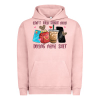 Pigment Salmon can't talk right now doing mimi shit Urban Hoodie - MaliasSmallBusiness