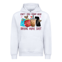 White can't talk right now doing mimi shit Urban Hoodie - MaliasSmallBusiness