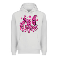 Dove Grey hope breast cancer butterfly Premium Hoodie - Jasminsmagicworld