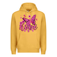 Hope Breast Cancer Butterfly Premium Hoodie | Teevron