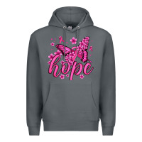 Rock hope breast cancer butterfly Premium Hoodie - Jasminsmagicworld