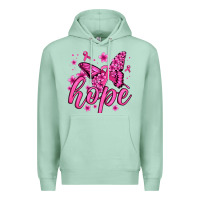 Seafoam hope breast cancer butterfly Premium Hoodie - Jasminsmagicworld