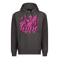 Smoke hope breast cancer butterfly Premium Hoodie - Jasminsmagicworld
