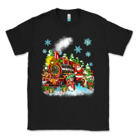 Black christmas santa and friends train Classic Tee - Zillion Design Studio
