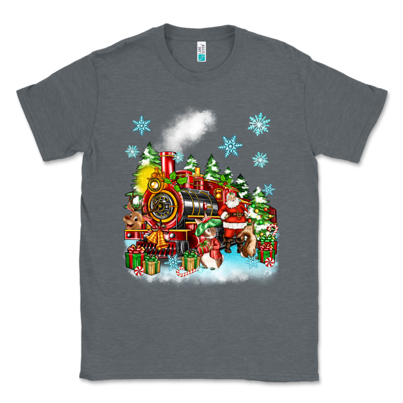 Christmas Santa And Friends Train Classic Tee by Zillion Design Studio | Teevron