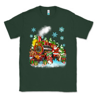 Sports Green christmas santa and friends train Classic Tee - Zillion Design Studio