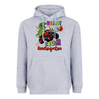 Heather Grey ready to crush kindergarten Heavyweight Hoodie - Zillion Design Studio
