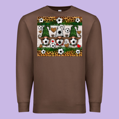 Soccer Gnome Premium Sweatshirt Designed By Hra Design Shop