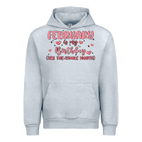 Heather Grey february is my birthday yes the whole month malia Urban Hoodie - MaliasSmallBusiness