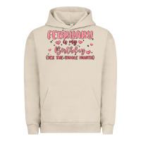 Pigment French Oak february is my birthday yes the whole month malia Urban Hoodie - MaliasSmallBusiness
