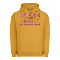 Pigment Peanut Butter february is my birthday yes the whole month malia Urban Hoodie - MaliasSmallBusiness