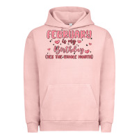 Pigment Salmon february is my birthday yes the whole month malia Urban Hoodie - MaliasSmallBusiness