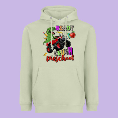 Ready To Crush Preschool Heavyweight Hoodie Designed By Zillion Design Studio