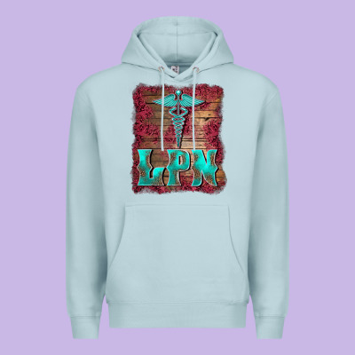 Licensed Practical Nurse Medical Symbol  Background Premium Hoodie Designed By Barkaloodesign