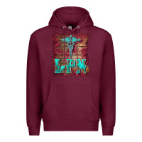 Burgundy licensed practical nurse medical symbol  background Premium Hoodie - BarkalooDesign