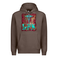 Coffee licensed practical nurse medical symbol  background Premium Hoodie - BarkalooDesign
