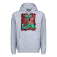Heather Grey licensed practical nurse medical symbol  background Premium Hoodie - BarkalooDesign