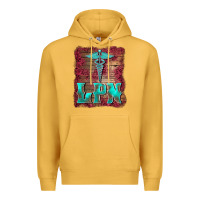 Mustard licensed practical nurse medical symbol  background Premium Hoodie - BarkalooDesign