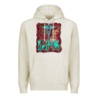 Oatmeal Heather licensed practical nurse medical symbol  background Premium Hoodie - BarkalooDesign