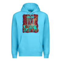 Ocean Blue licensed practical nurse medical symbol  background Premium Hoodie - BarkalooDesign