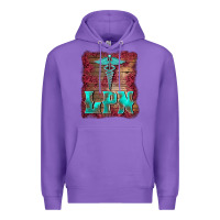 Purple licensed practical nurse medical symbol  background Premium Hoodie - BarkalooDesign