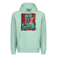 Seafoam licensed practical nurse medical symbol  background Premium Hoodie - BarkalooDesign