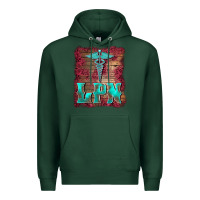 Sports Green licensed practical nurse medical symbol  background Premium Hoodie - BarkalooDesign