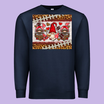 American Football Gnome Premium Sweatshirt Designed By Hra Design Shop