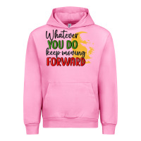 Fuchsia Pink whatever you do keep moving forward martin luther Urban Hoodie - MaliasSmallBusiness