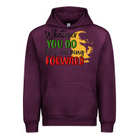 Mauve Wine whatever you do keep moving forward martin luther Urban Hoodie - MaliasSmallBusiness