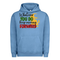 Pigment Pebble Blue whatever you do keep moving forward martin luther Urban Hoodie - MaliasSmallBusiness
