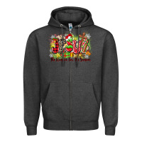 Charcoal Heather jesus the reason for the season Zipper Hoodie - Zillion Design Studio