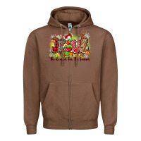 Chestnut jesus the reason for the season Zipper Hoodie - Zillion Design Studio