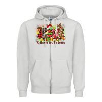 Dove Grey jesus the reason for the season Zipper Hoodie - Zillion Design Studio