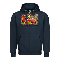 Navy jesus the reason for the season Zipper Hoodie - Zillion Design Studio