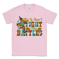 Bubblegum Pink this is how i fight my battles Classic Tee - texasbilliewilder