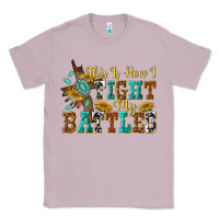 Lilac this is how i fight my battles Classic Tee - texasbilliewilder