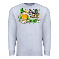 Heather Grey bad and boozy Premium Sweatshirt - RacoonDesign