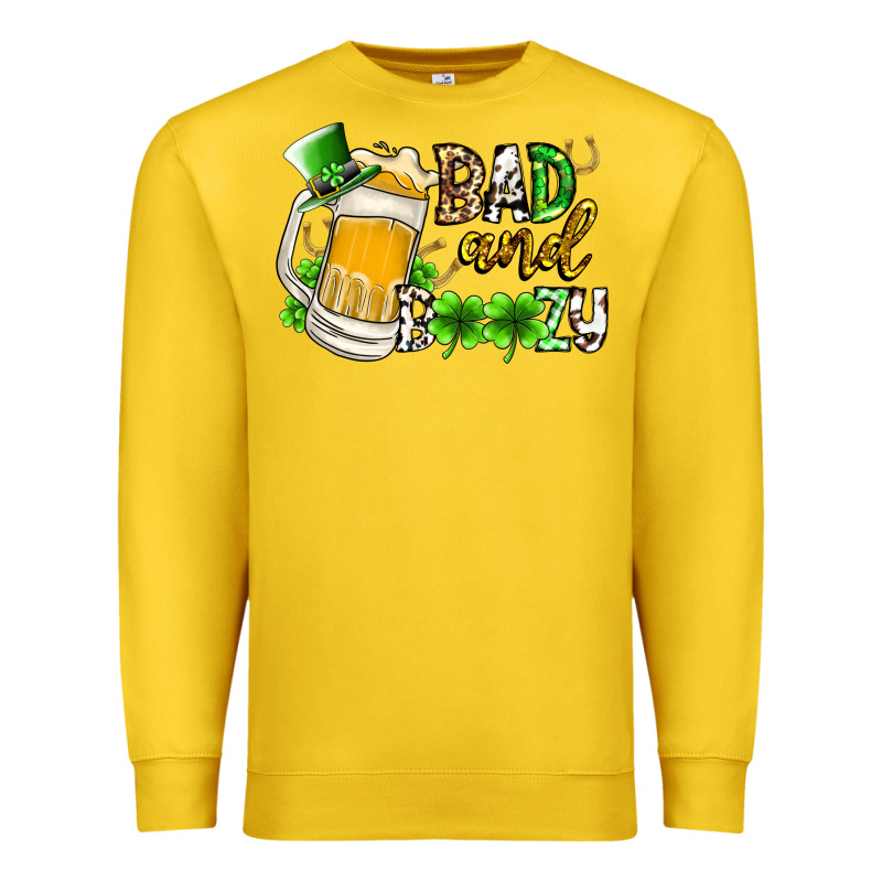 Bad And Boozy Premium Sweatshirt by RacoonDesign | Teevron