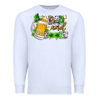 White bad and boozy Premium Sweatshirt - RacoonDesign