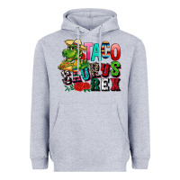Heather Grey taco saurus rex Heavyweight Hoodie - CTS Tumbler Store
