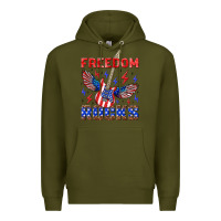Army Green freedom rocks Premium Hoodie - NancyCooperArtShop