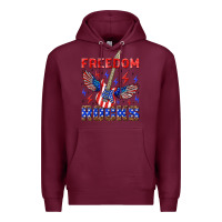 Burgundy freedom rocks Premium Hoodie - NancyCooperArtShop