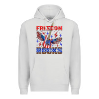 Dove Grey freedom rocks Premium Hoodie - NancyCooperArtShop