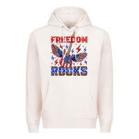 Pale Pink freedom rocks Premium Hoodie - NancyCooperArtShop